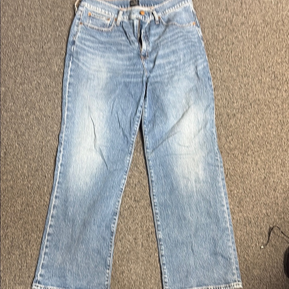 Full length wide leg jean